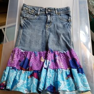 Skirt made by me frozen ruffles sparkle